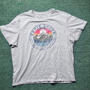 Eddie Bauer Gray Mountain Graphic Tee